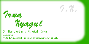 irma nyagul business card